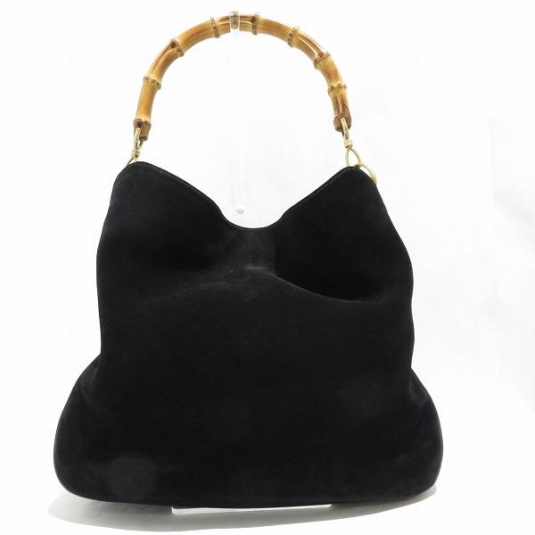 Suede Bamboo Hobo Bag in Very Good Condition