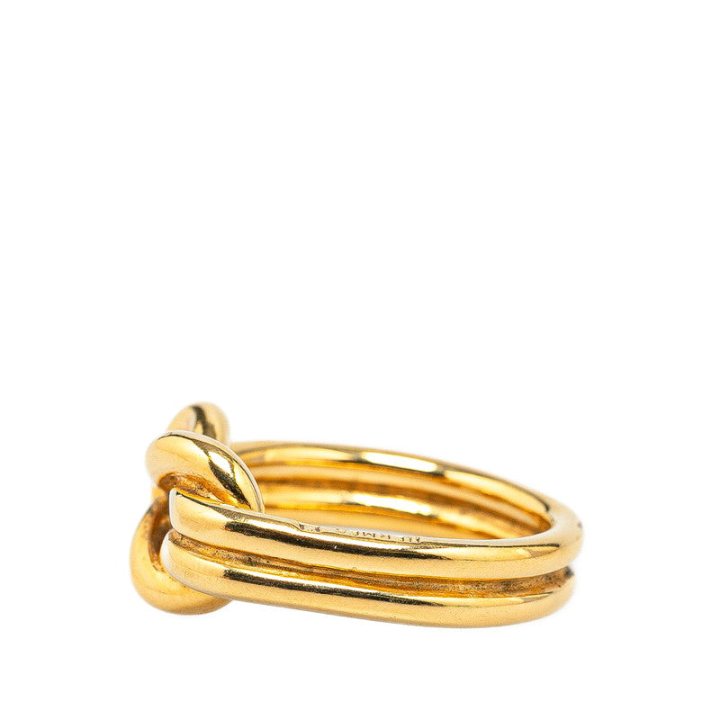 Hermes Attelage Scarf Ring Gold Plated