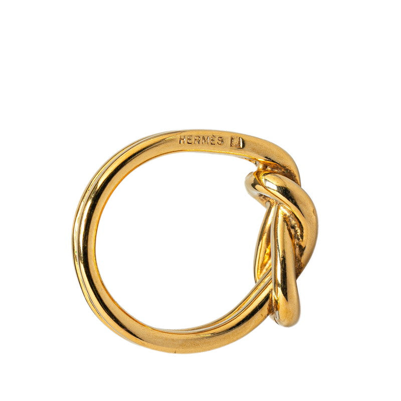 Hermes Attelage Scarf Ring Gold Plated