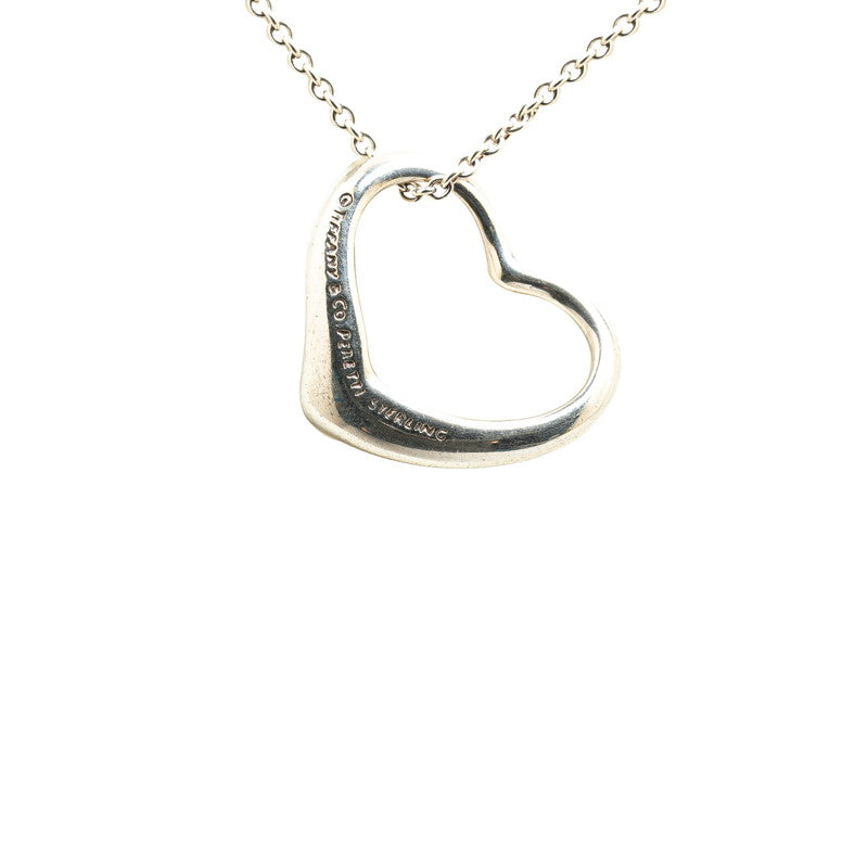 Tiffany & Co Open Heart Necklace Silver