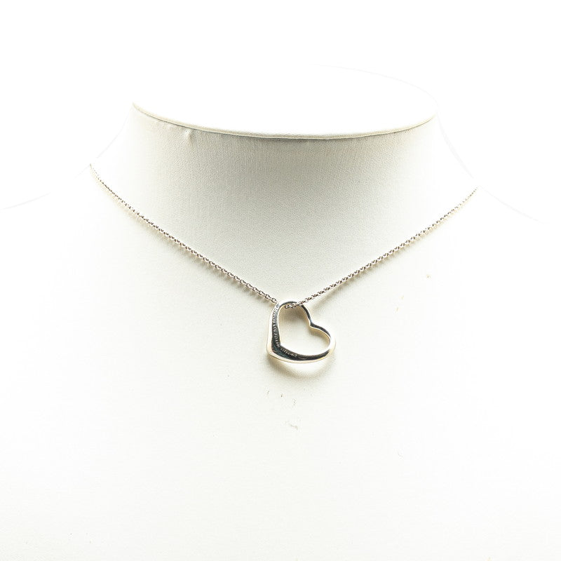 Tiffany & Co Open Heart Necklace Silver