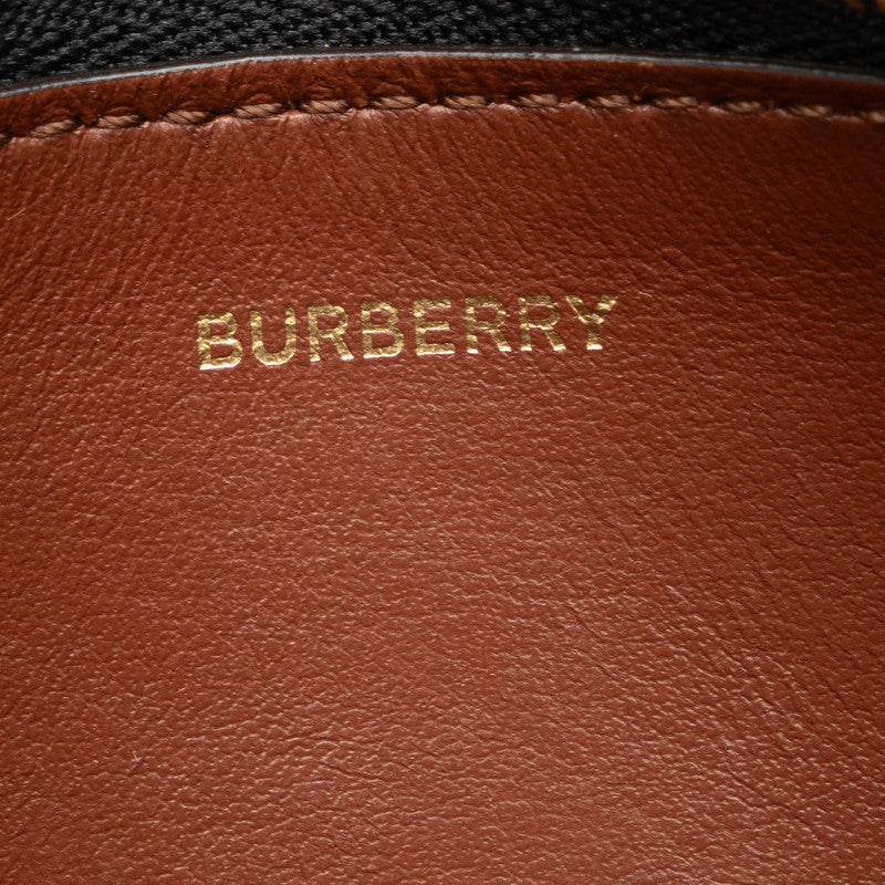 Burberry Check Coin Case Beige Multicolor PVC Leather