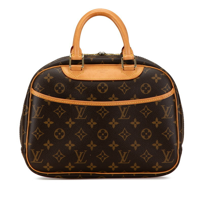 Louis Vuitton Trouville Handbag Brown PVC Leather