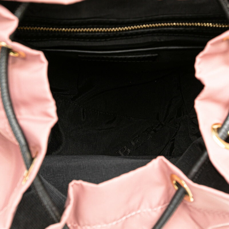 Burberry Nylon Leather Backpack Pink