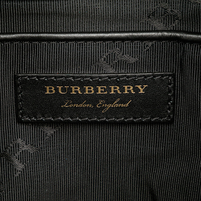 Burberry Nylon Leather Backpack Pink