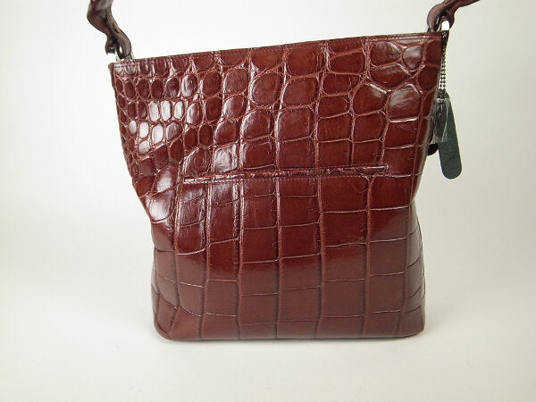 Used Crocodile Leather Shoulder Bag