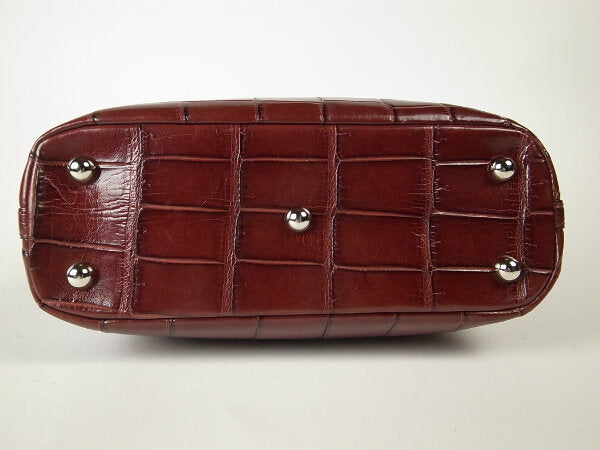 Used Crocodile Leather Shoulder Bag