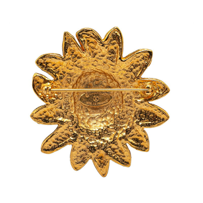 Chanel Lion Motif Brooch Gold Plated