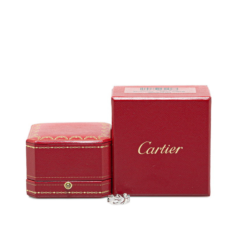 Cartier Logo Motif Ring Silver K18WG