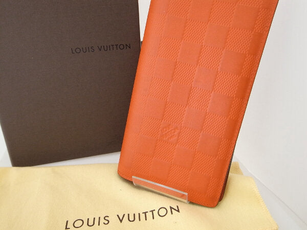 Louis Vuitton Damier Infini Portefeuille Brazza Long Wallet in Very Good Condition