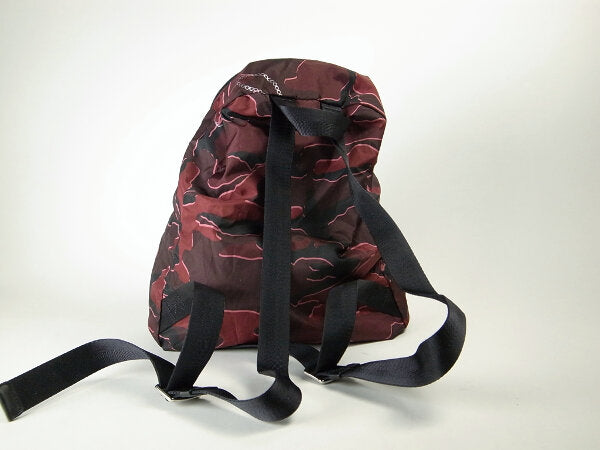 Coach Nylon Camouflage Foldable Backpack Red Black