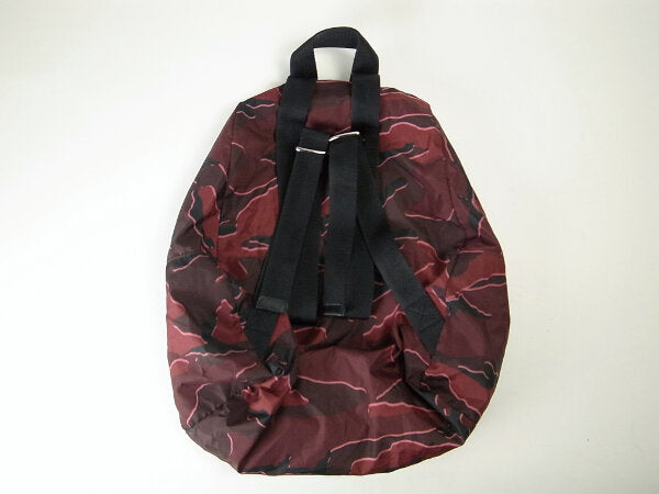 Coach Nylon Camouflage Foldable Backpack Red Black