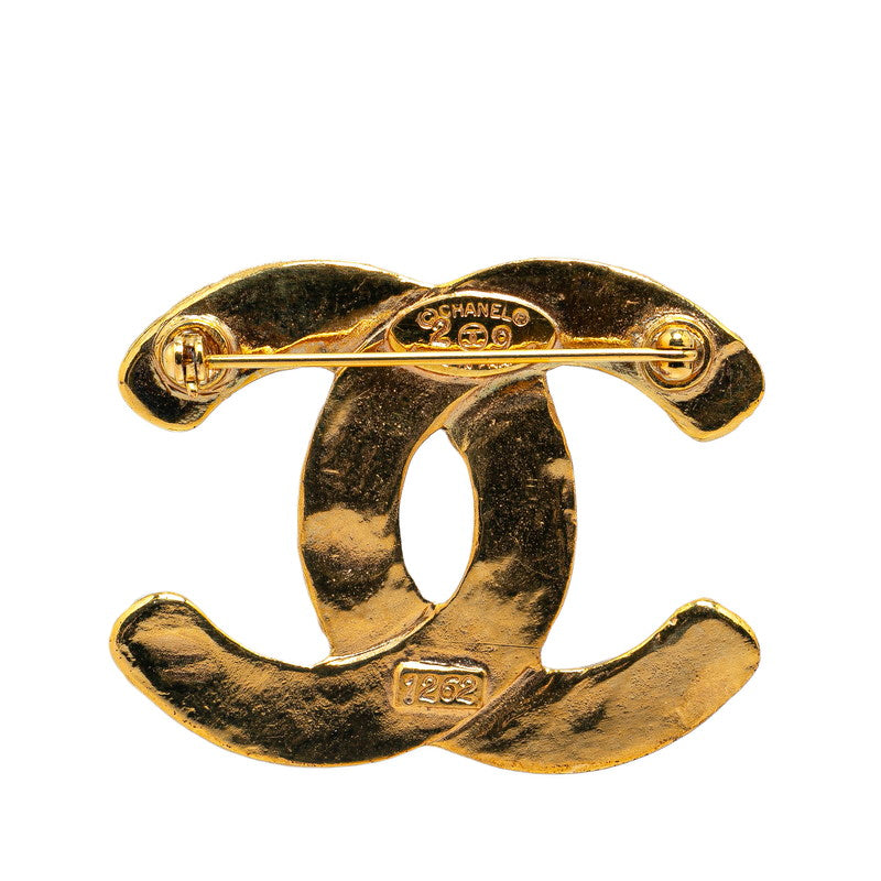 Chanel Vintage Coco Mark Gold Brooch