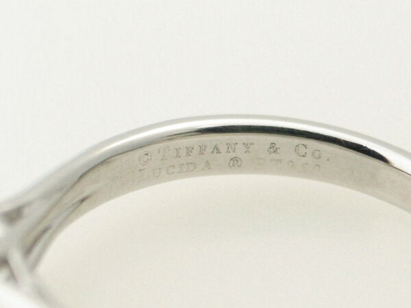 Tiffany & Co Lucida Diamond Ring Pt950 Platinum Size 7 in Great Condition