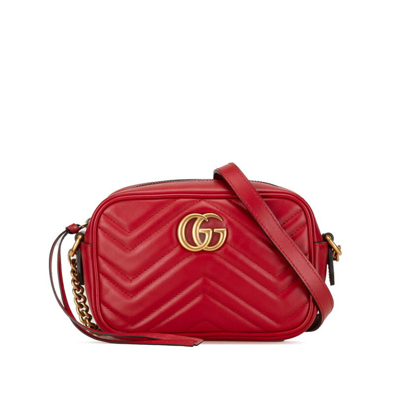 Gucci GG Marmont Quilted Mini Chain Shoulder Bag