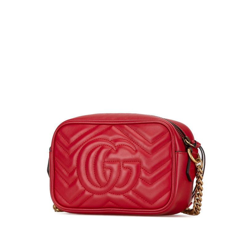 Gucci GG Marmont Quilted Mini Chain Shoulder Bag