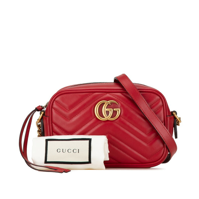 Gucci GG Marmont Quilted Mini Chain Shoulder Bag