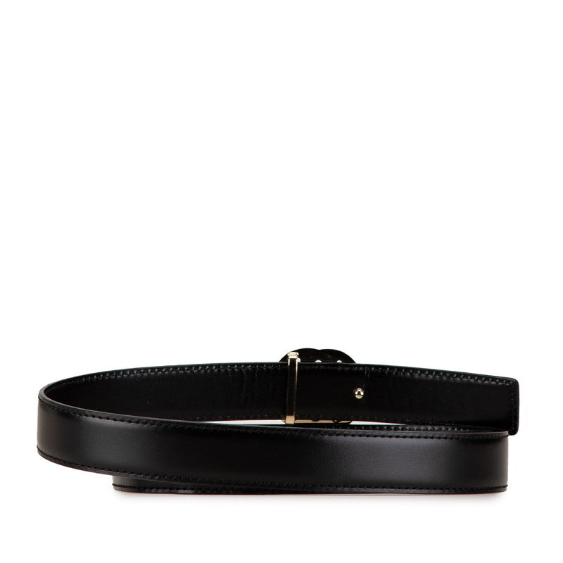 Gucci Leather Double G Buckle Belt