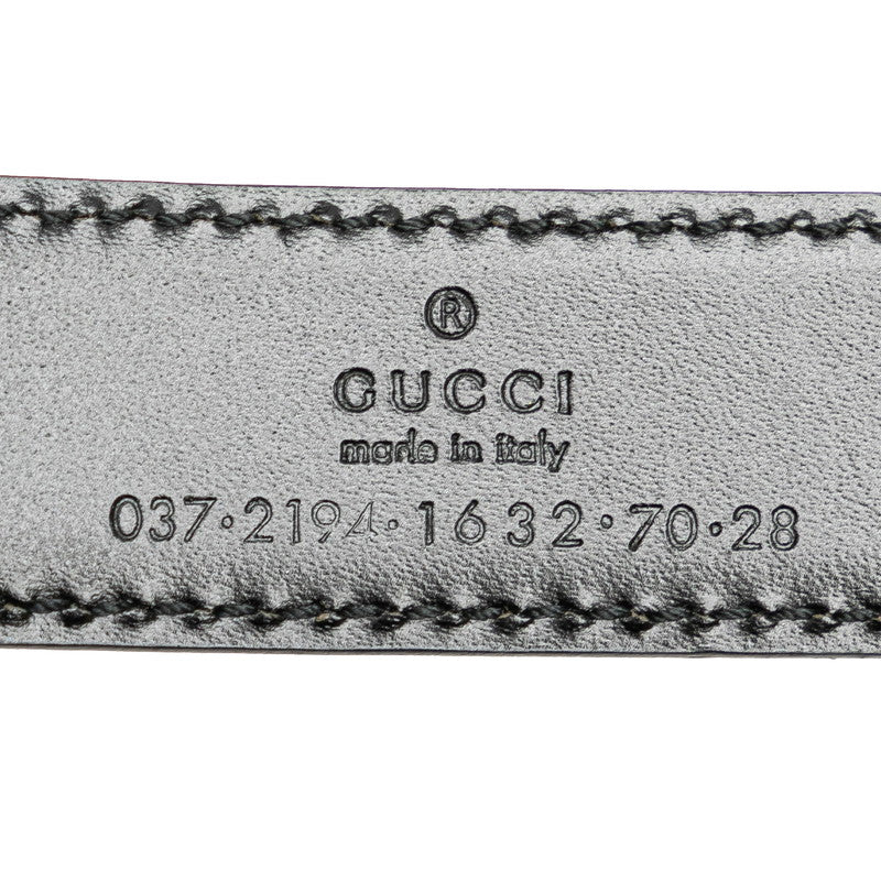 Gucci Leather Double G Buckle Belt