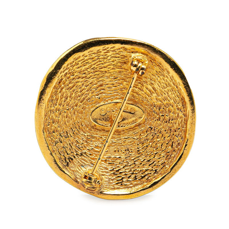 Chanel Cambon Gold Plated Brooch