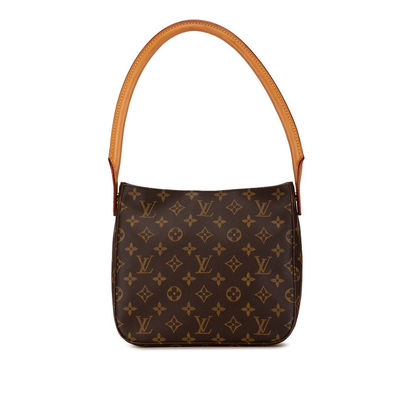 Louis Vuitton Monogram Looping MM Shoulder Bag M51146 Brown PVC Leather