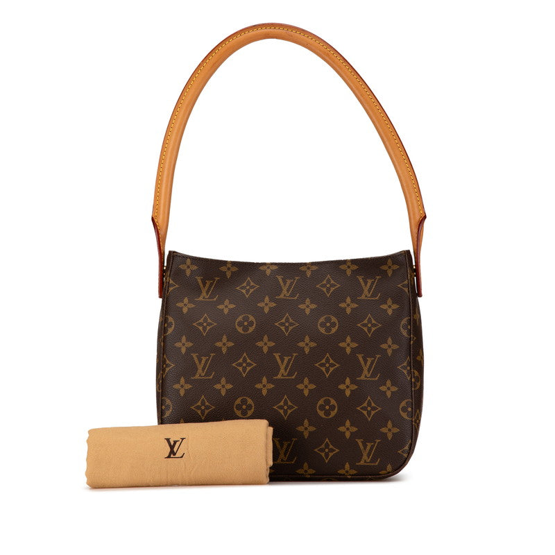 Louis Vuitton Monogram Looping MM Shoulder Bag M51146 Brown PVC Leather in Very Good Condition