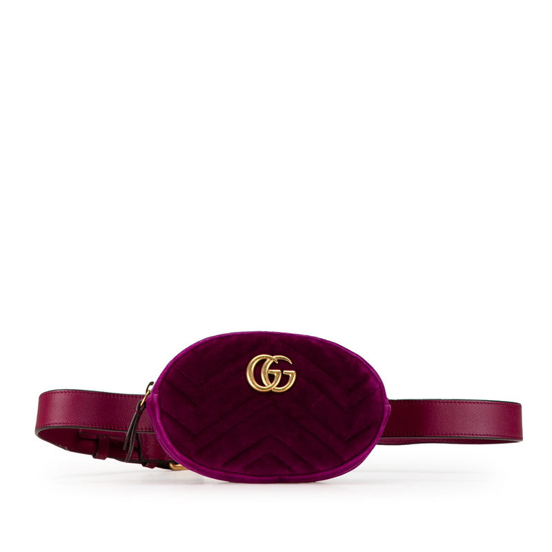 Gucci GG Marmont Quilted Leather Waist Bag 476434 in Very Good Condition