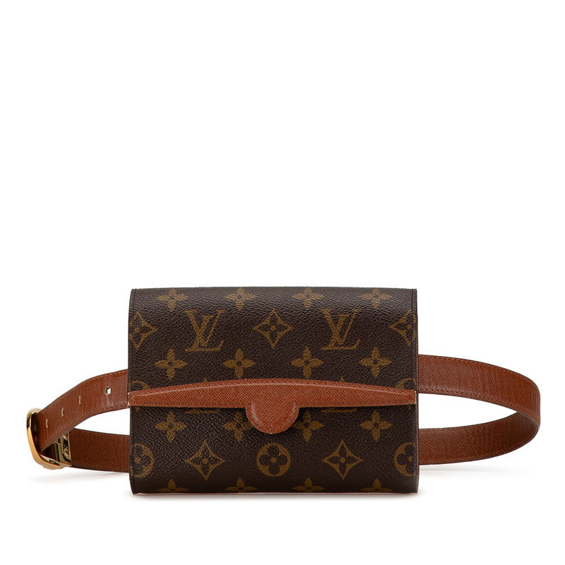 Louis Vuitton Monogram Arch Waist Bag Belt Bag M51975 Brown PVC Leather