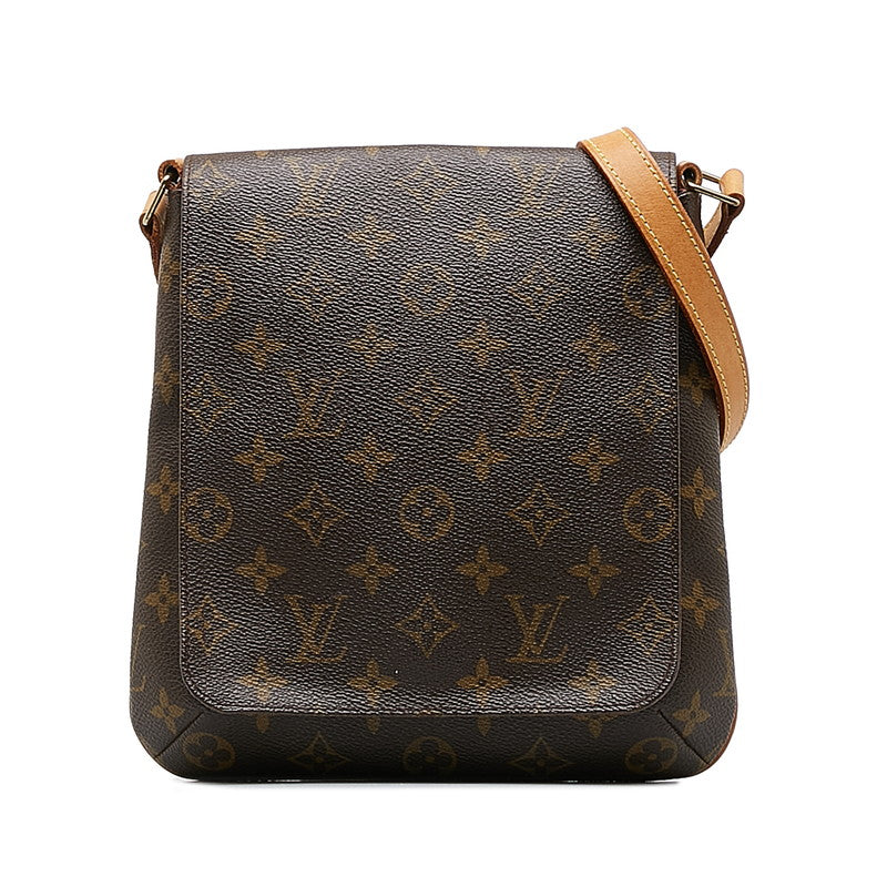 Louis Vuitton Monogram Musette Salsa Long Shoulder Bag M51387 Brown PVC Leather