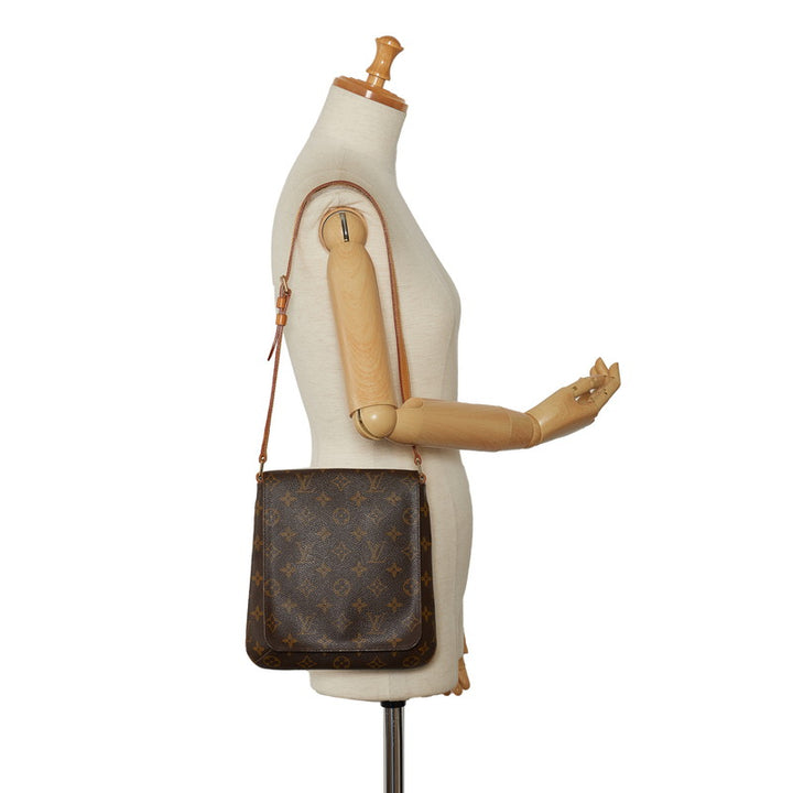 Louis Vuitton Monogram Musette Salsa Long Shoulder Bag M51387 Brown PVC Leather in Very Good Condition