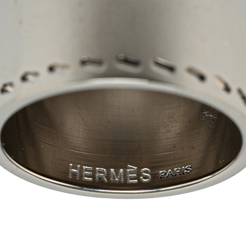 Hermes Silver Metal Scarf Ring