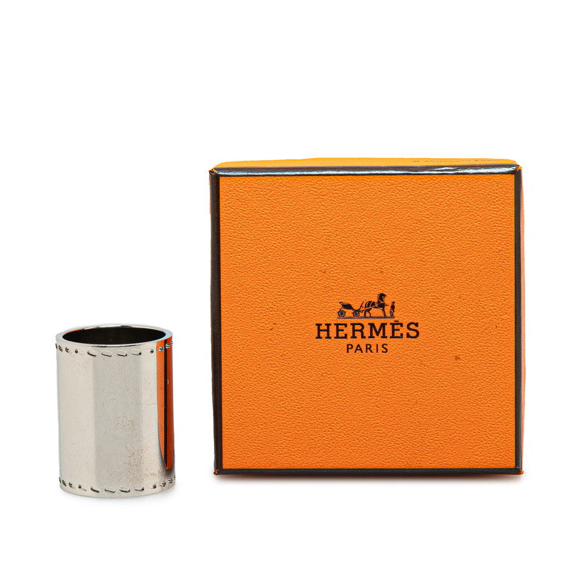 Hermes Silver Metal Scarf Ring