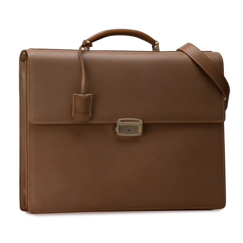 Salvatore Ferragamo Leather 2WAY Briefcase