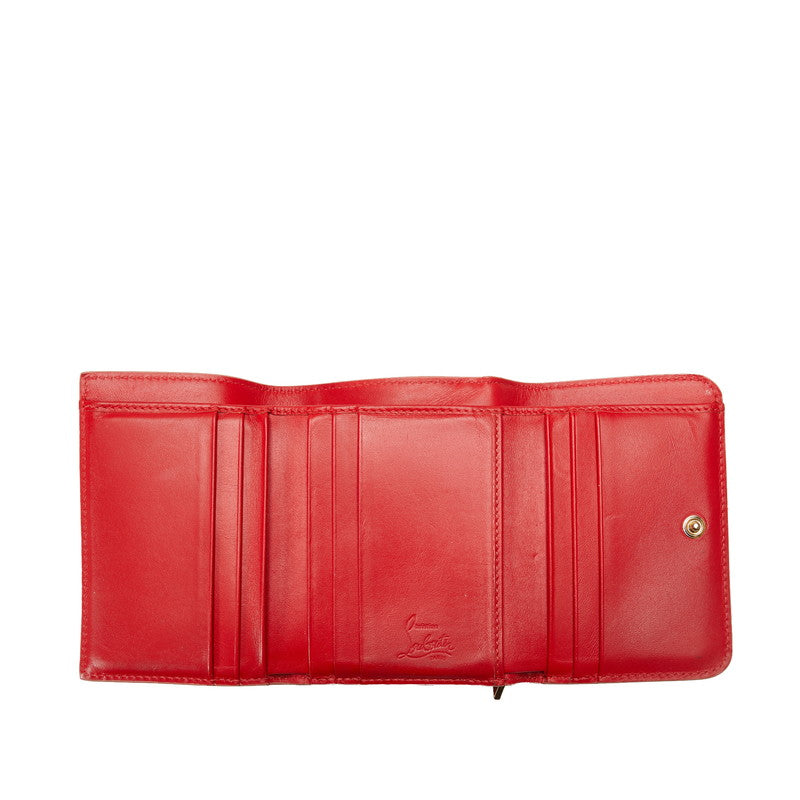 Christian Louboutin Leather Spike Studs Macaron Long Wallet