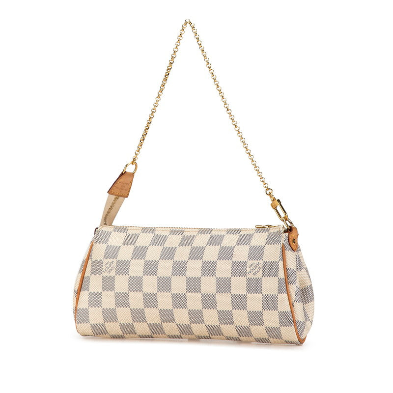 Louis Vuitton Damier Azur Eva Chain Shoulder Bag N55214 in Very Good Condition