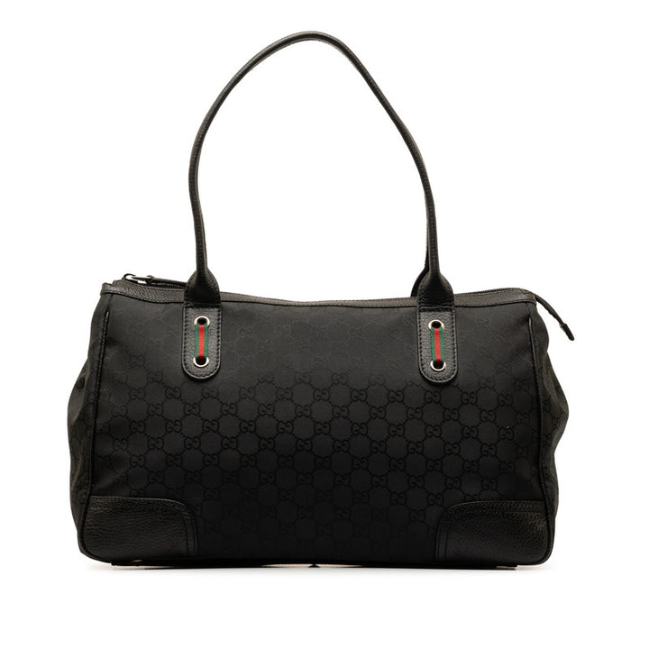 Gucci Nylon Leather Tote Bag 293599