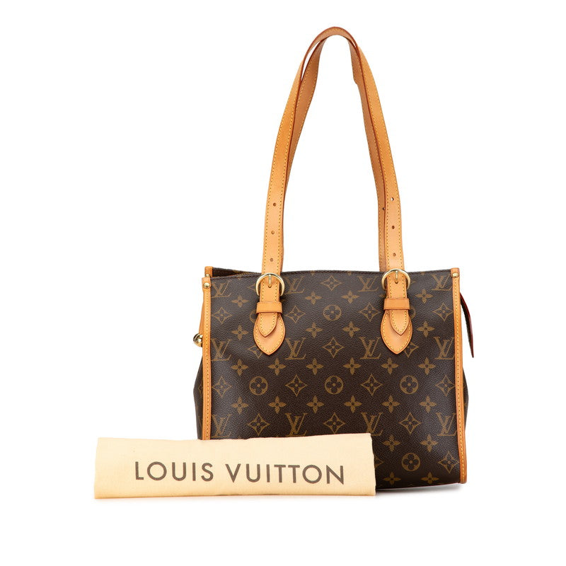 Louis Vuitton Monogram Popincourt Shoulder Tote Bag M40007 Brown PVC Leather