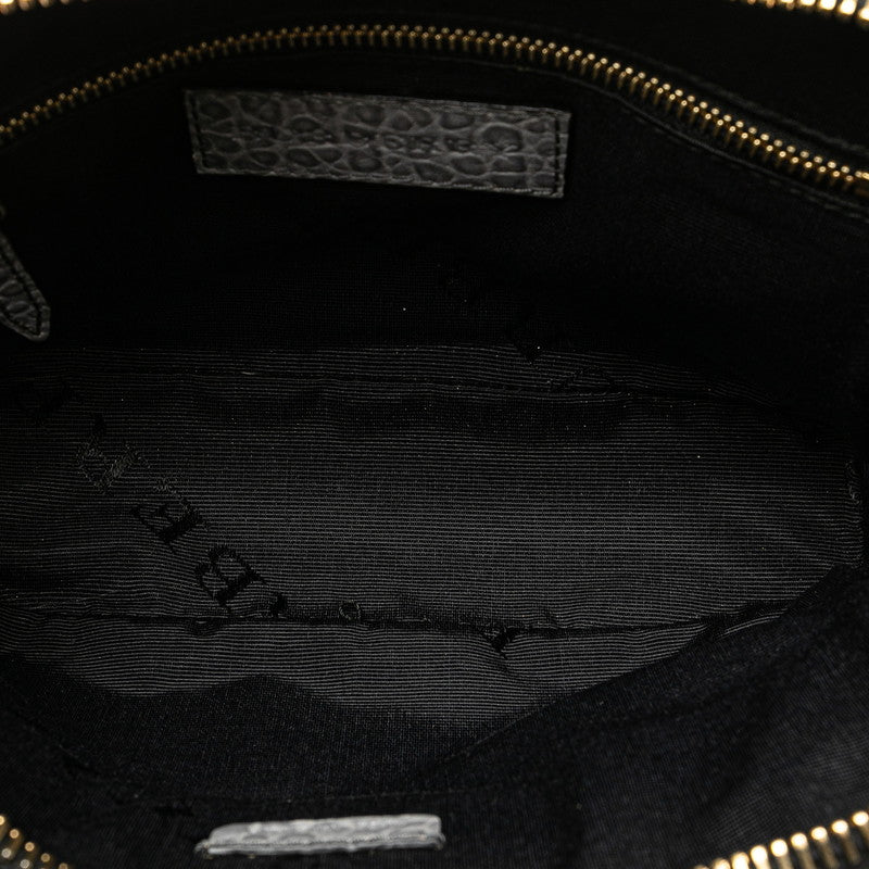 Burberry Leather Logo Chain Shoulder Bag