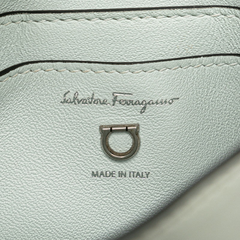 Salvatore Ferragamo Gancini Leather Shoulder Bag