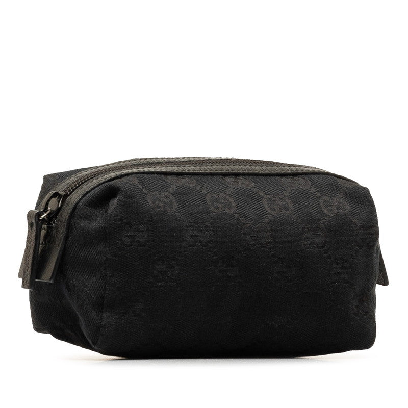 Gucci GG Canvas Leather Pouch Black