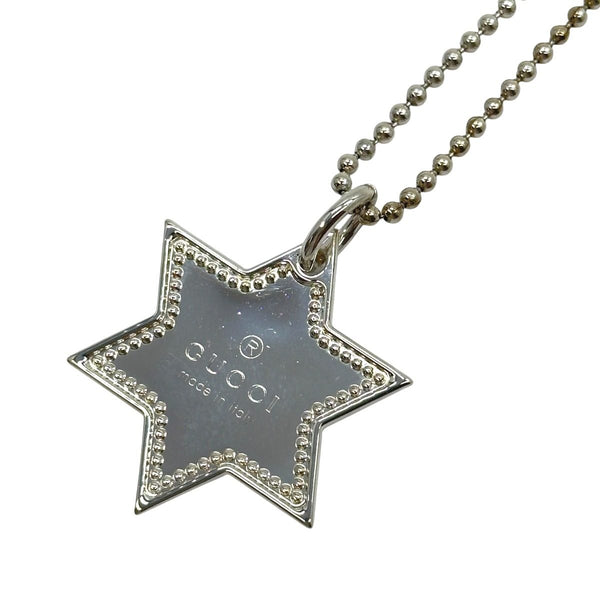 Gucci Star of David Hexagram Silver Necklace