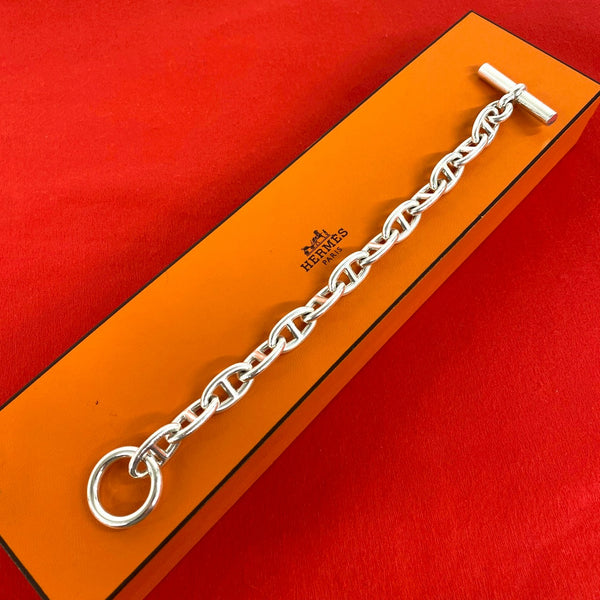 Hermes Chaine d’Ancre GM Silver Bracelet