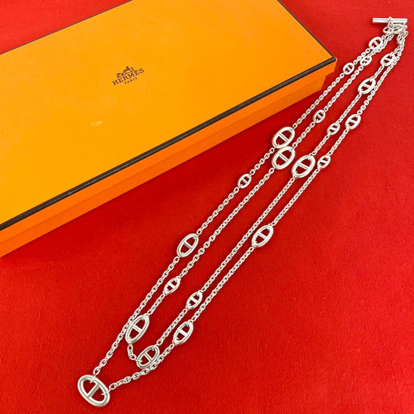 Hermes Farandole Silver Necklace