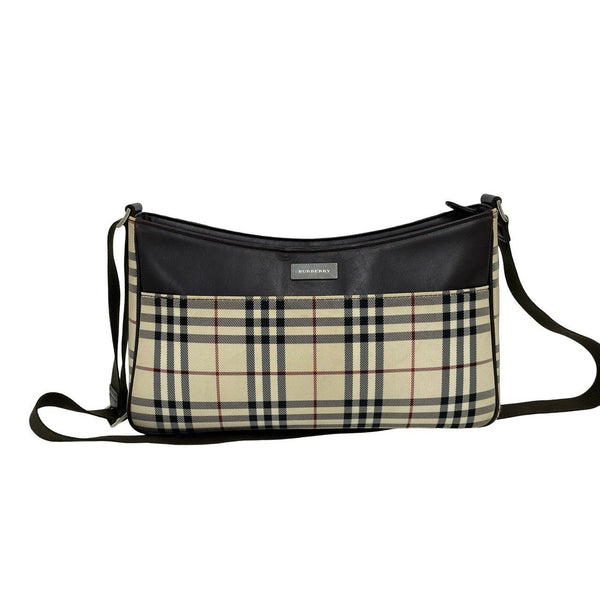 Burberry Canvas Leather Shoulder Bag