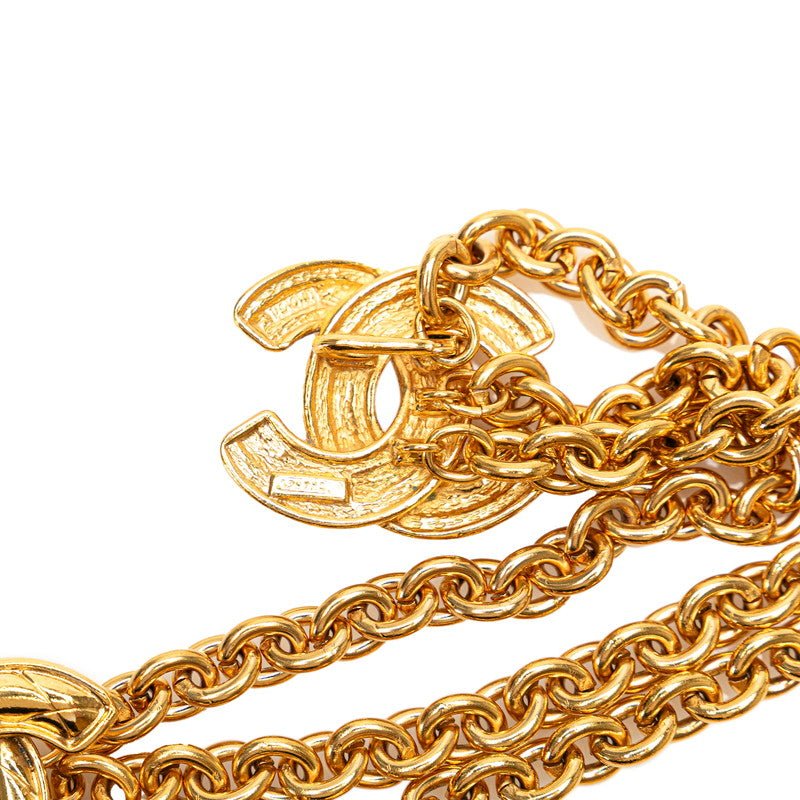 Chanel Vintage Coco Mark Chain Belt Gold