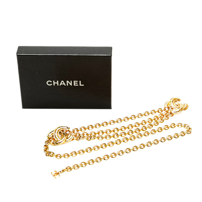 Chanel Vintage Coco Mark Chain Belt Gold