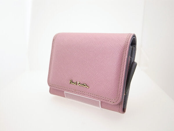 Paul Smith Compact Leather Wallet Pink in Great Condition