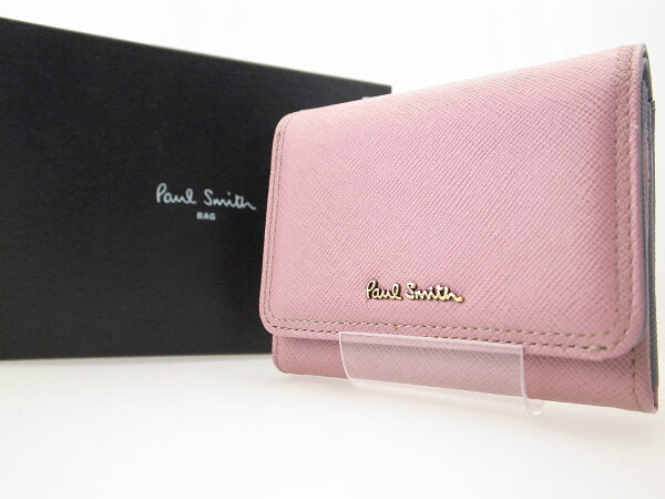 Paul Smith Compact Leather Wallet Pink in Great Condition