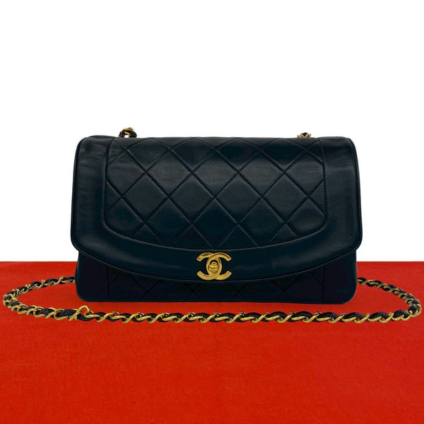 Chanel Diana Lambskin Shoulder Bag