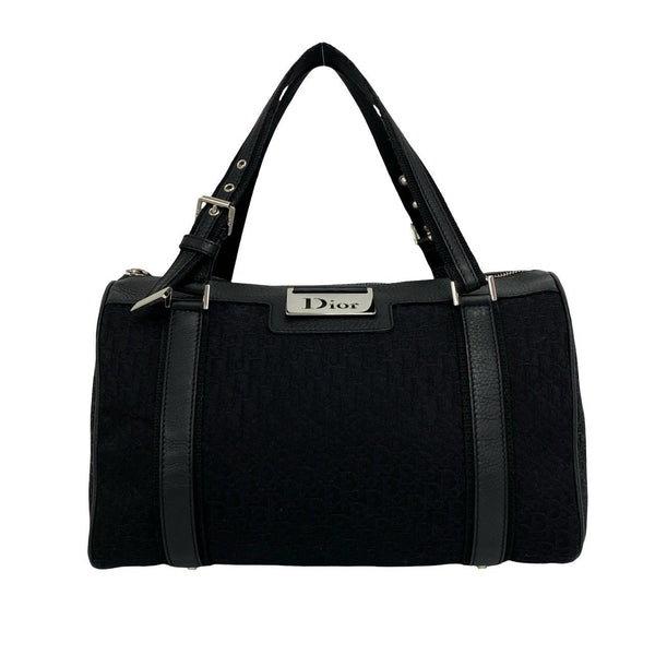 Christian Dior Street Chic Trotter Canvas Leather Handbag